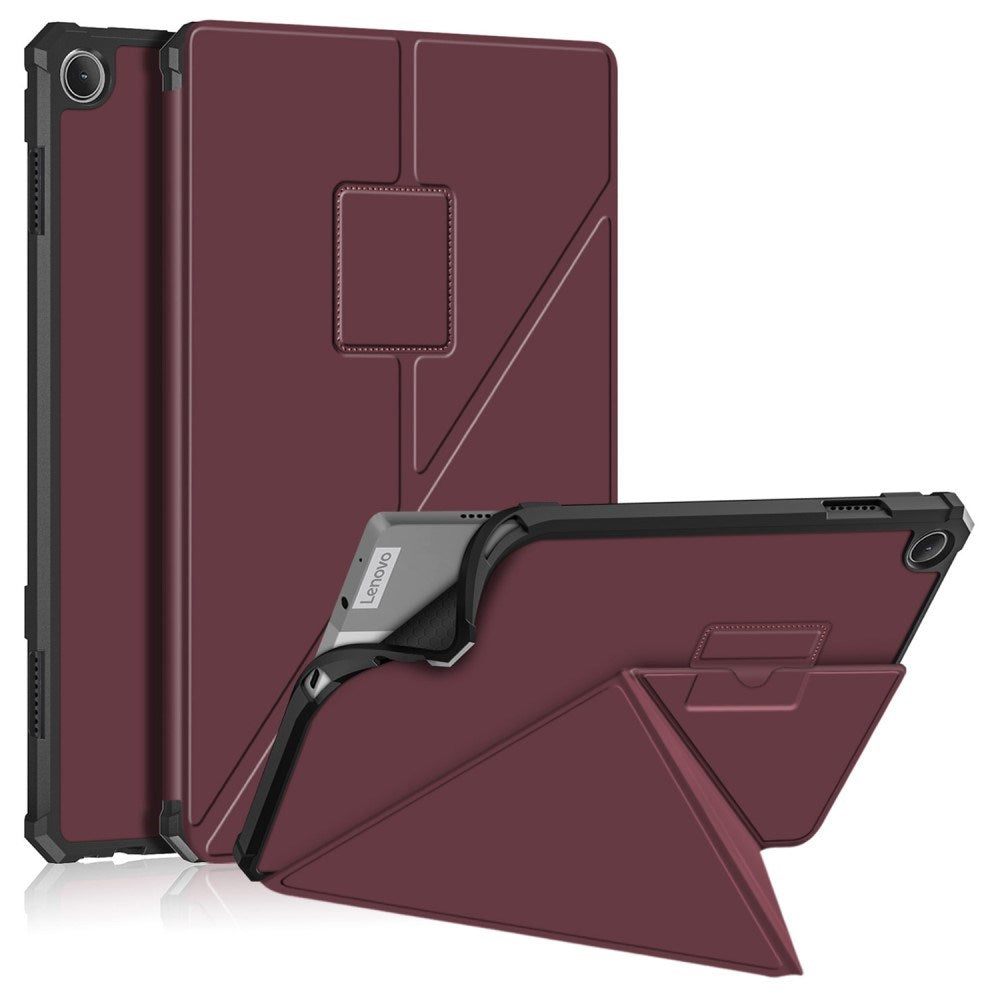 Lenovo Tab M10 (3. Gen) 10.1" (TB-328F/TB-328X) Fleksibelt Origami Flip Cover - Rød