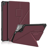 Lenovo Tab M10 (3. Gen) 10.1" (TB-328F/TB-328X) Fleksibelt Origami Flip Cover - Rød