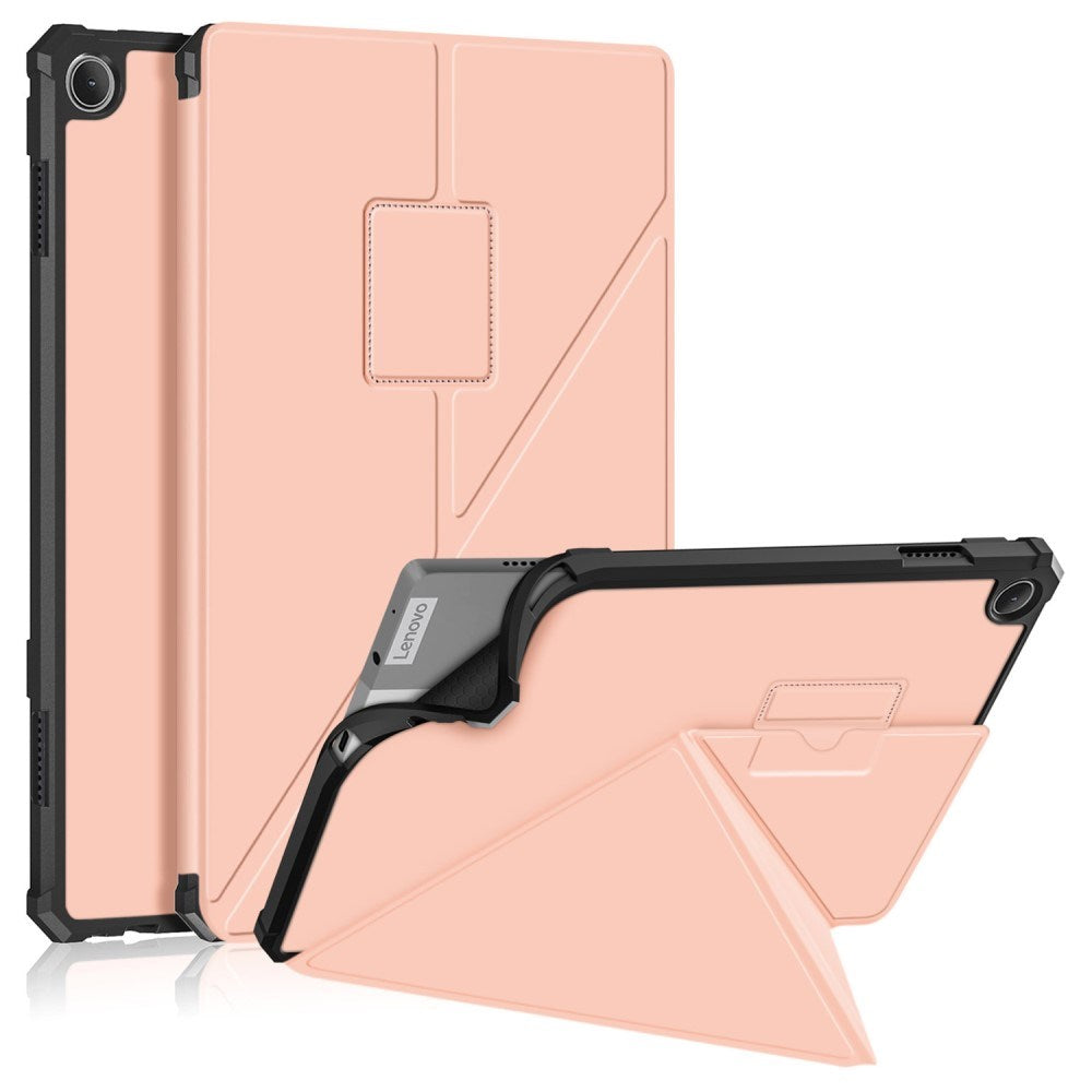 Lenovo Tab M10 (3. Gen) 10.1" (TB-328F/TB-328X) Fleksibelt Origami Flip Cover - Lyserød