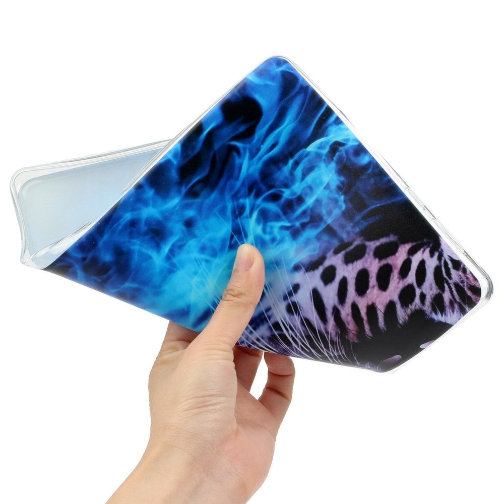 Lenovo Tab P11 Pro Bagside Cover m. Motiv - Blå Leopard