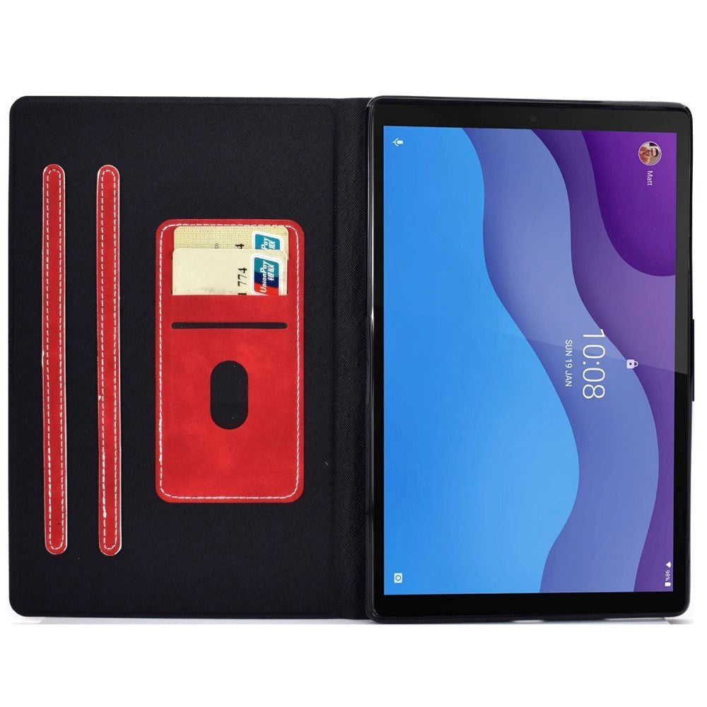 Lenovo Tab M10 (3. Gen) 10.1" (TB-328F/TB-328X) Flip Cover m. Pung - Rød