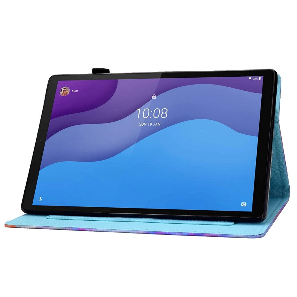 Lenovo Tab M10 (3. Gen) 10.1" (TB-328F/TB-328X) Flip Cover m. Ståfunktion & Kortholder - Enhjørning