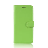 Xiaomi Redmi 6 Litchi Texture Leather Stand Cover m. Pung Grøn