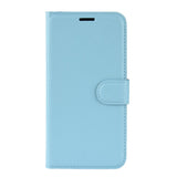 Xiaomi Redmi Note 7 / 7 Pro Litchi Læder Cover m. Kortholder - Blå