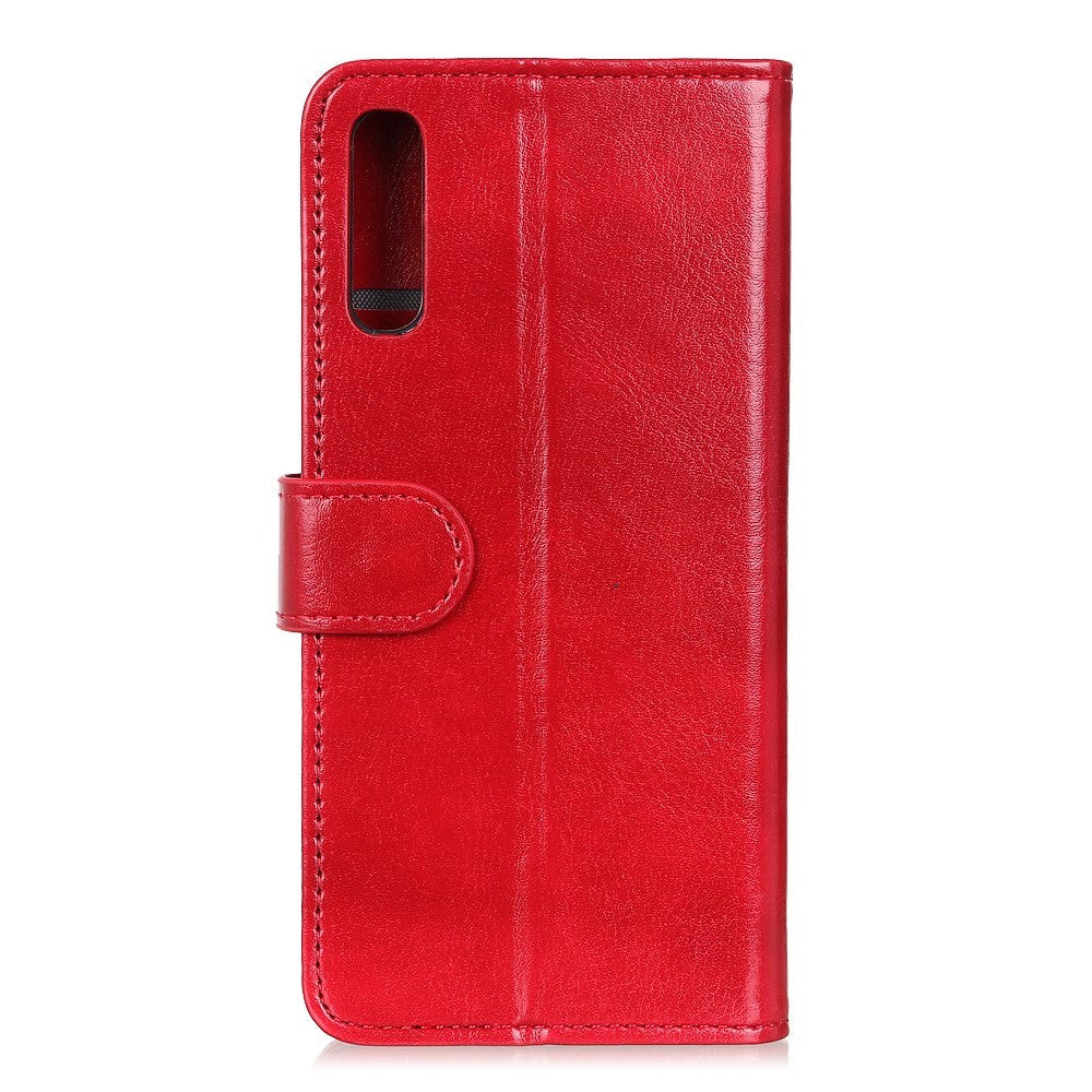 Xiaomi Mi 9 SE Neutralt Læder Cover m. Kortholder Rød