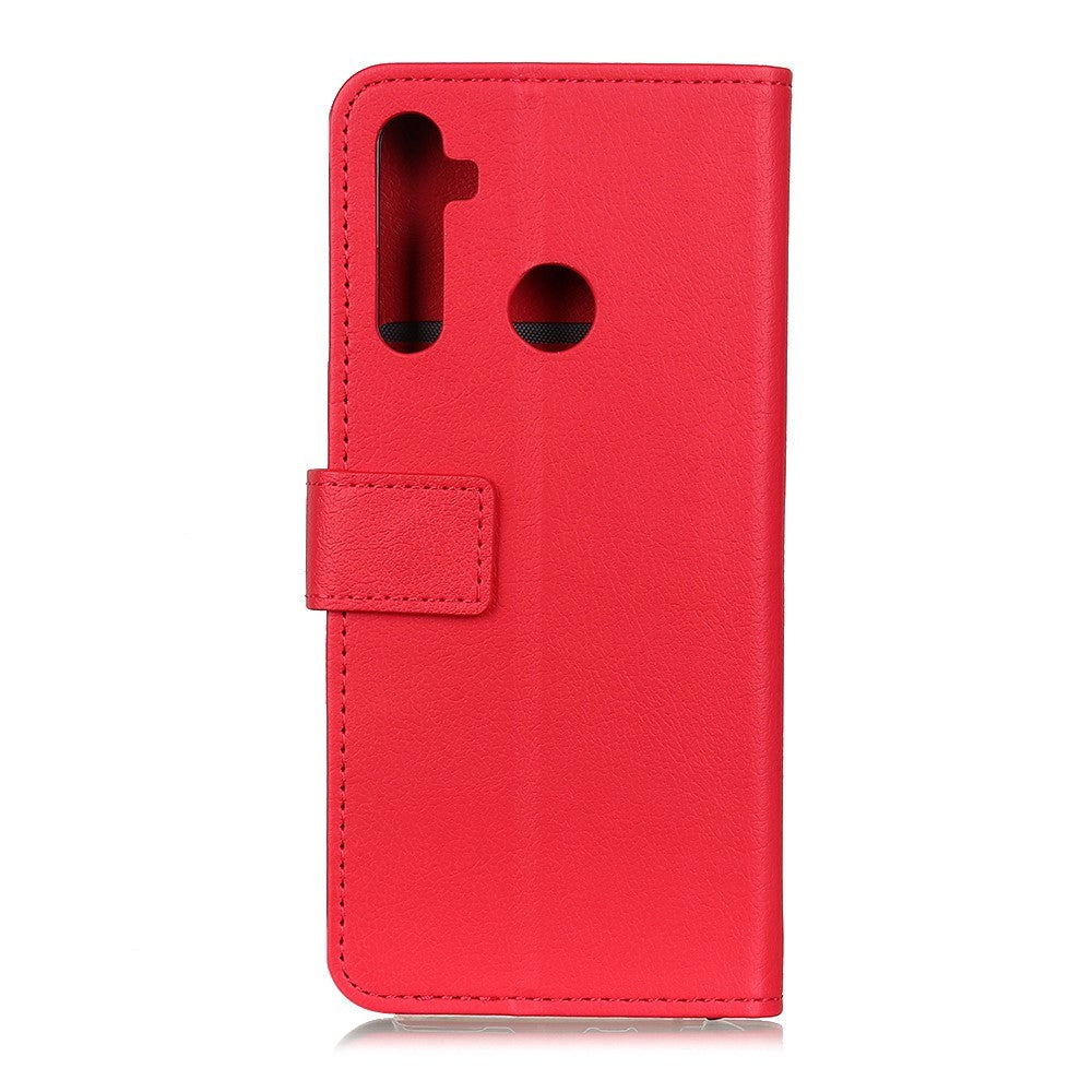 Xiaomi Redmi Note 8 Læder Flip Cover m. Pung - Rød