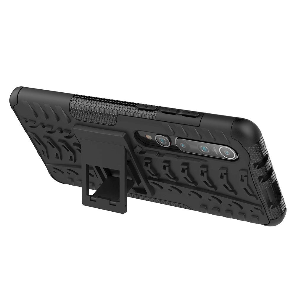 Xiaomi Mi 10 5G / Mi 10 Pro 5G Håndværker Case m. Stander - Sort