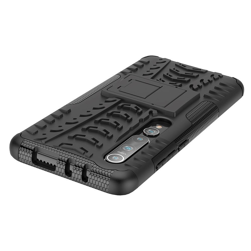 Xiaomi Mi 10 5G / Mi 10 Pro 5G Håndværker Case m. Stander - Sort