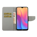 Xiaomi Redmi 9A / 9AT Imiteret Læder Flip Cover m. Pung - Sommerfugle