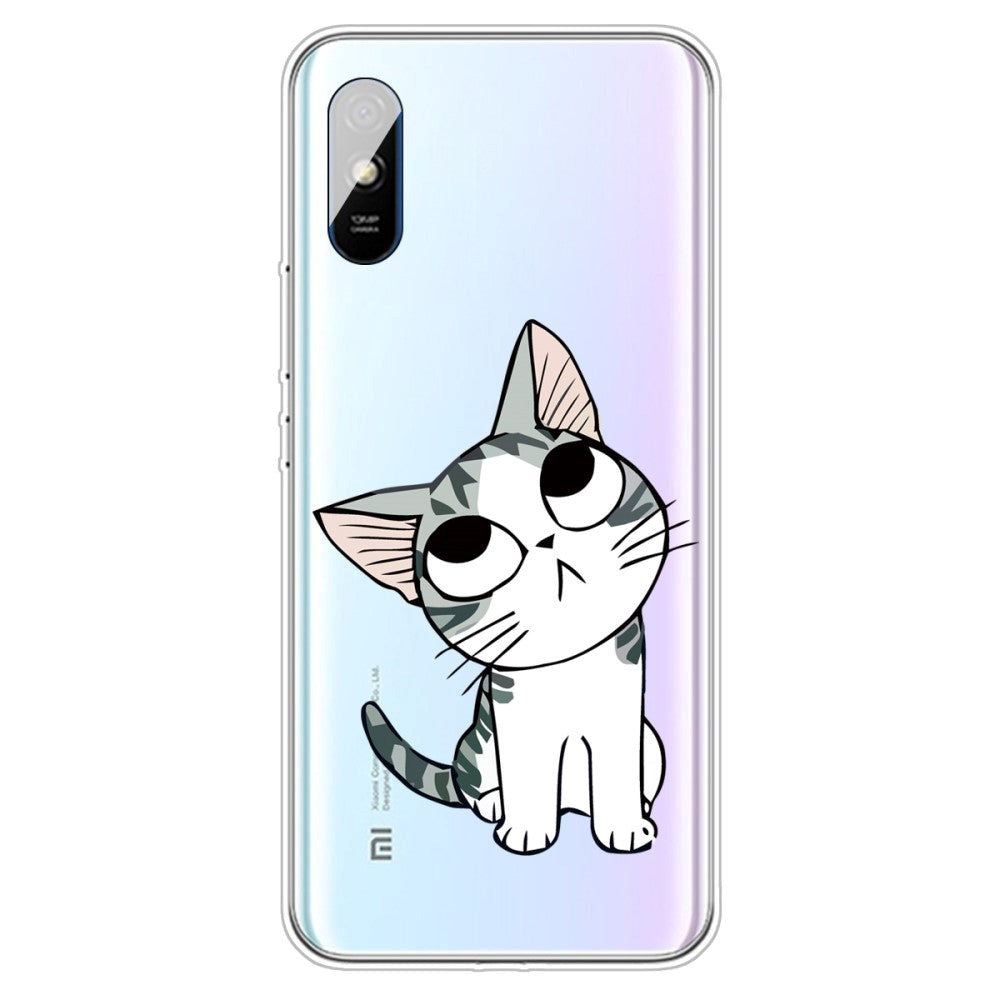 Xiaomi Redmi 9A / 9AT Fleksibel Plastik Cover - Sød Kat