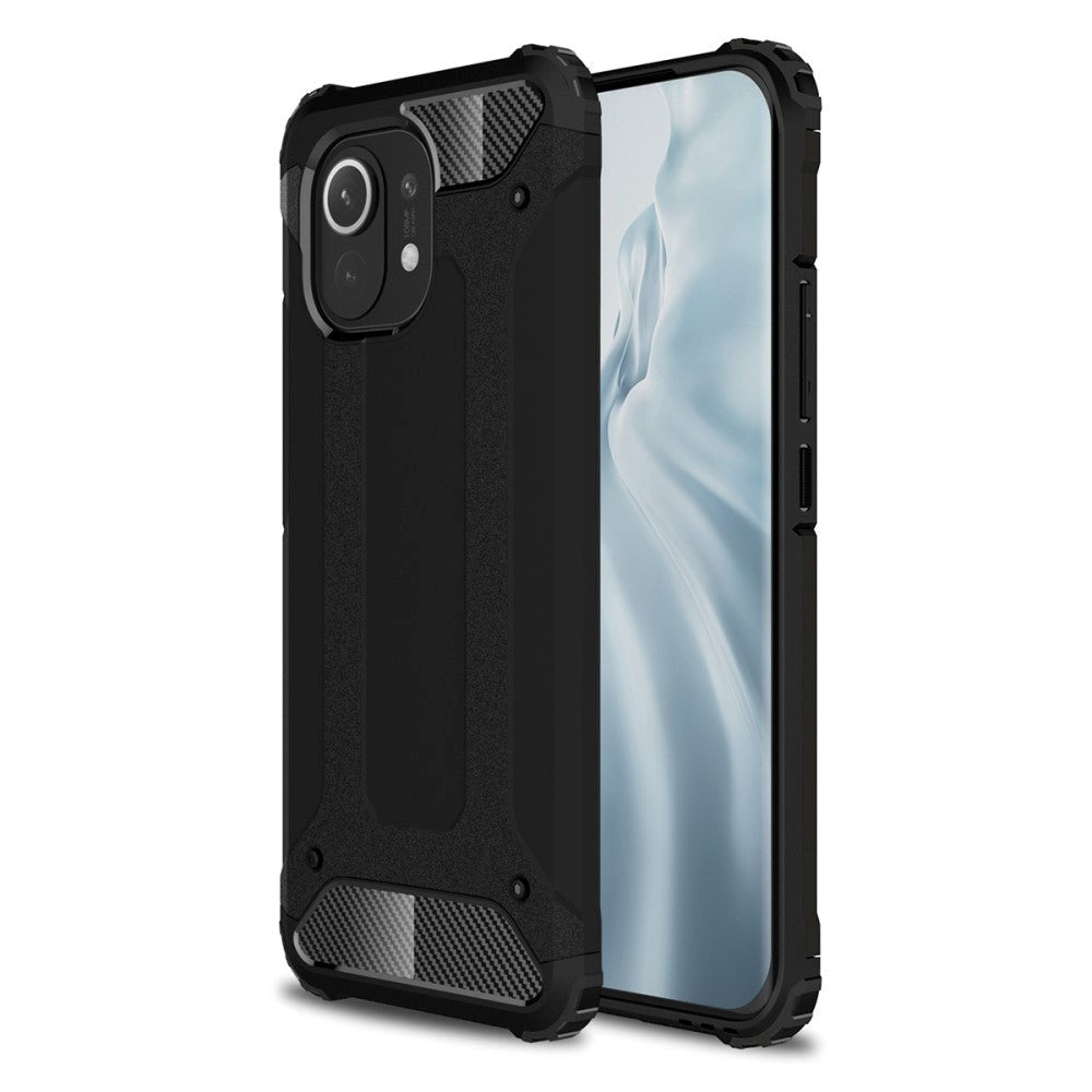 Xiaomi Mi 11 Armor Guard Håndværker Bagside Cover - Sort