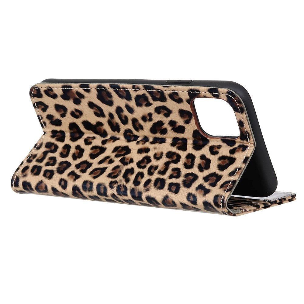 Xiaomi Mi 11 Flip Cover m. Kortholder - Leopard