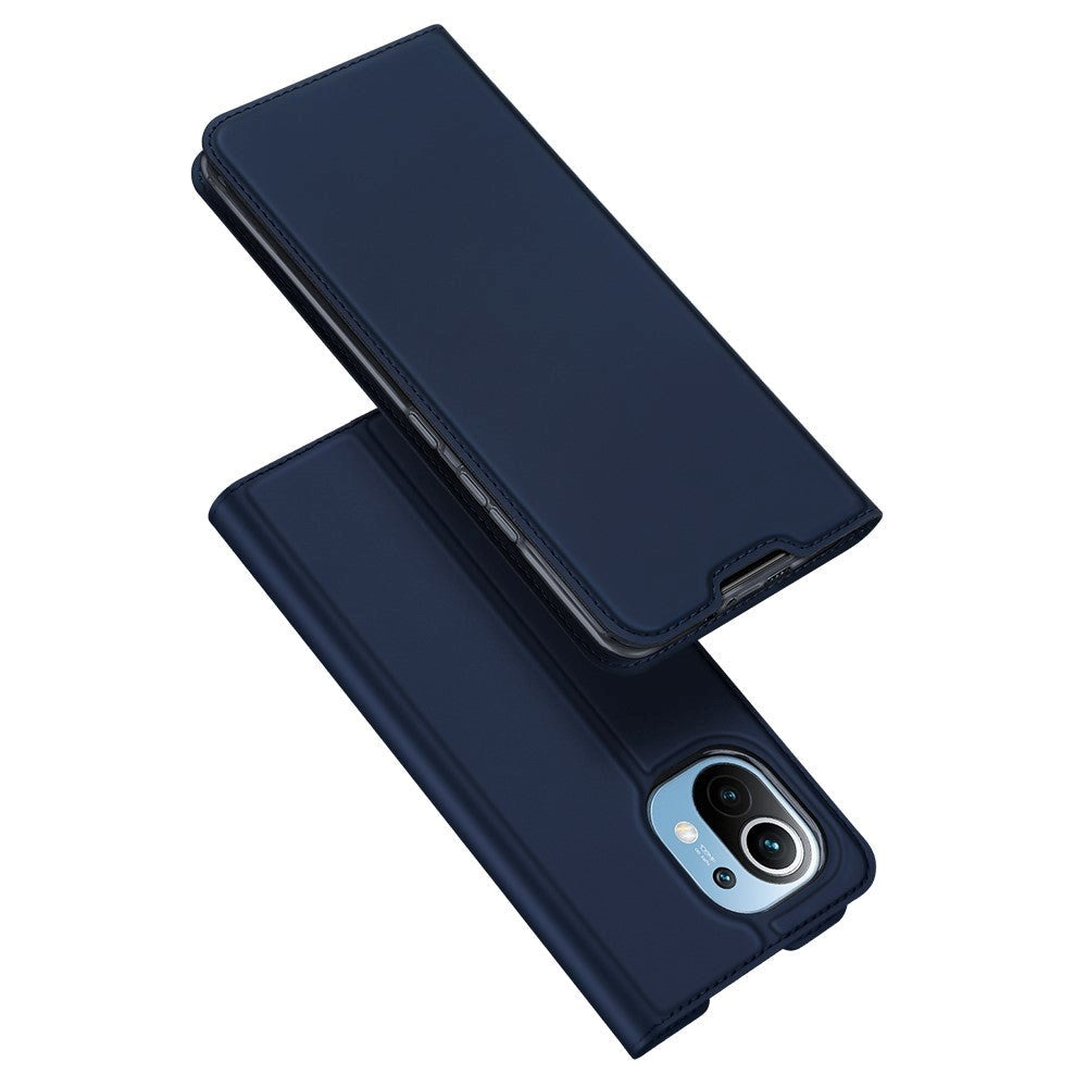 Xiaomi Mi 11 DUX DUCIS Skin Pro Series Thin Wallet Flip Cover - Blå