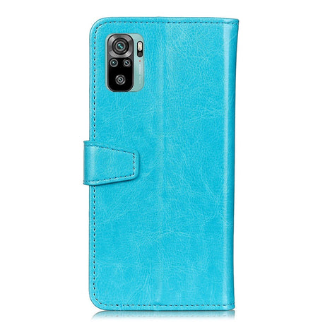 Xiaomi Poco M5S / Redmi Note 10S Flip Cover m. Kortholder & Ståfunktion - Blå