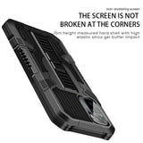 Xiaomi Poco M5S / Redmi Note 10S Håndværker Bagside Cover m. Diskret Kickstand - Sort / Rød