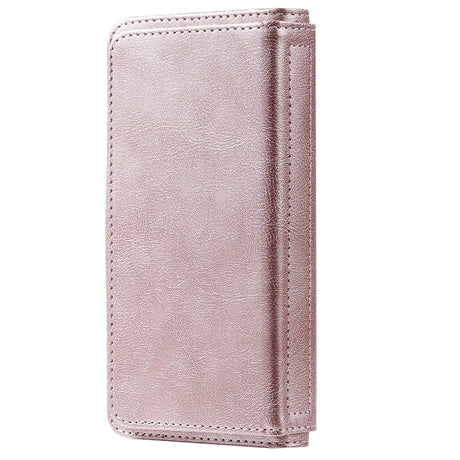 Xiaomi Poco M3 Læder Flip Cover m. Stor Kortholder - Rose Gold