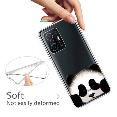 Xiaomi 11T / 11T Pro Fleksibelt Plastik Bagside Cover m. Print - Panda