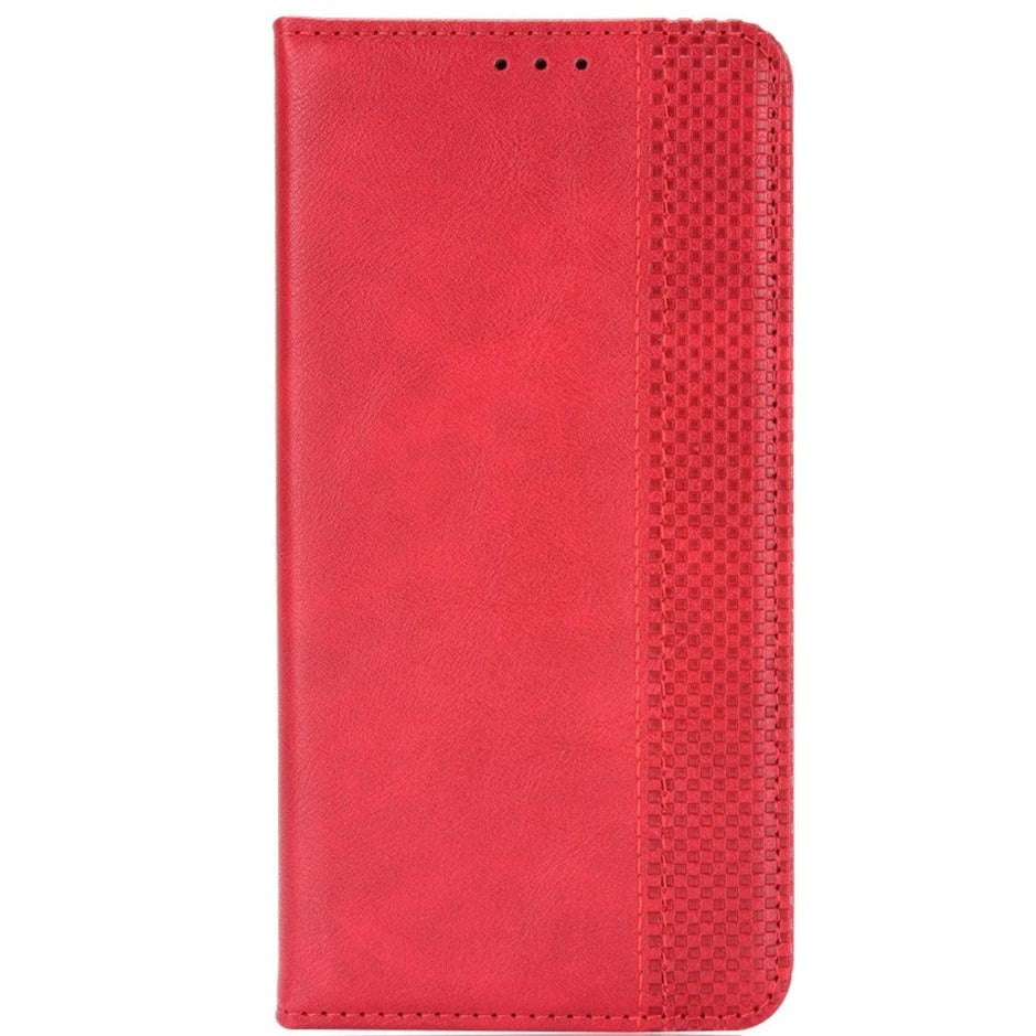 Xiaomi Redmi Note 11 Pro+ (Plus) Vintage Flip Cover M. Pung - Imiteret Læder - Rød