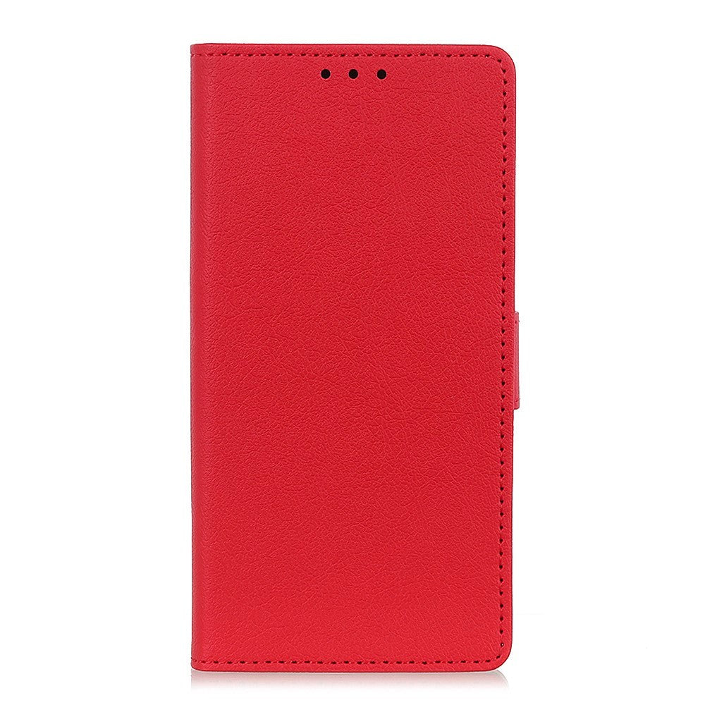 Xiaomi Redmi Note 11 / 11S Imiteret Læder Flip Cover m. Kortholder & Ståfunktion - Rød