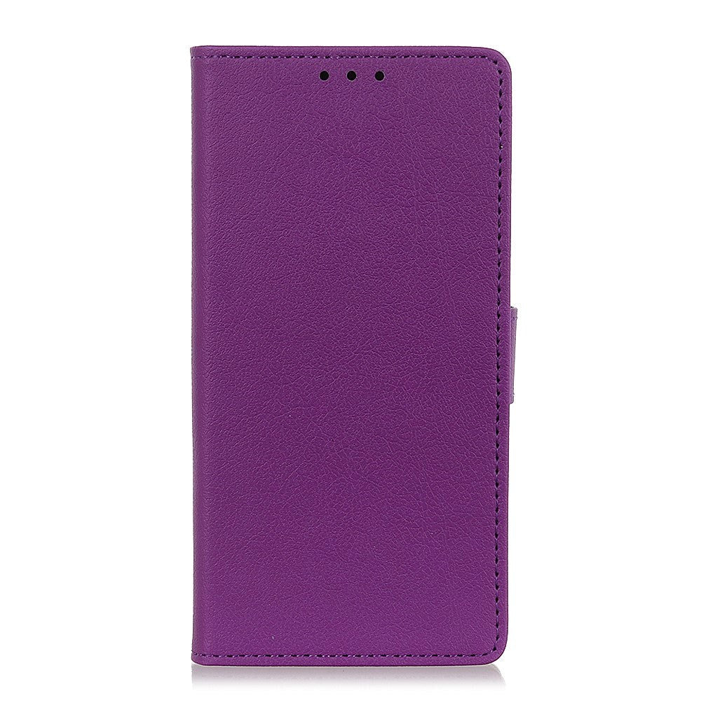 Xiaomi Redmi Note 11 / 11S Imiteret Læder Flip Cover m. Kortholder & Ståfunktion - Lilla