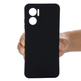 Xiaomi Redmi 10 (5G) Liquid Silikone Bagside Cover m. Strop - Sort