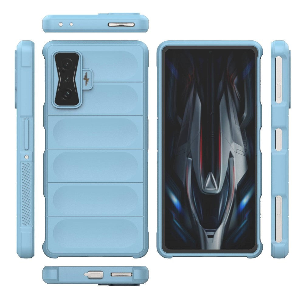 Xiaomi Poco F4 GT Fleksibelt Plastik Bagside Cover - Lyseblå