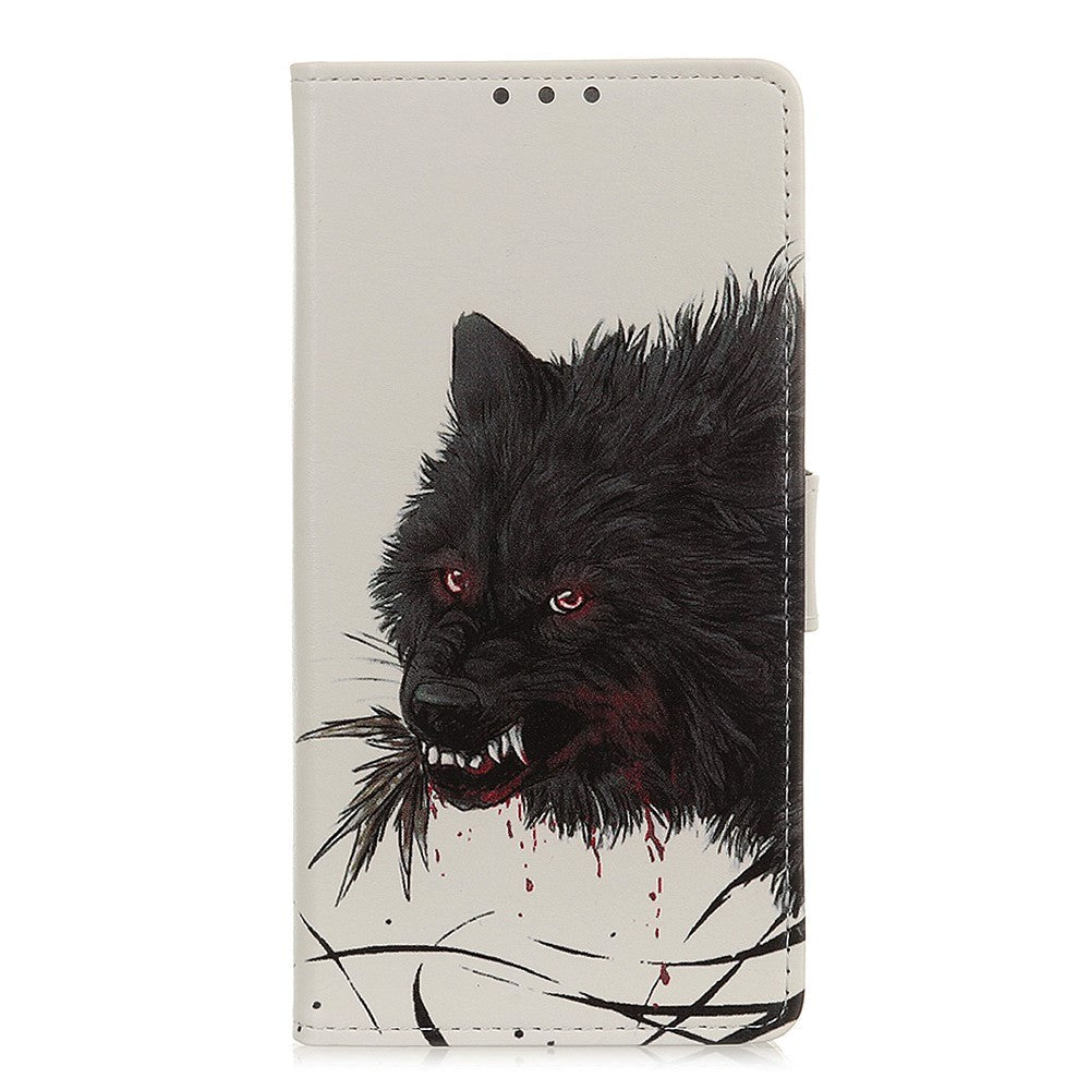 Alcatel 1S (2020) Læder Cover m. Kortholder Ulv