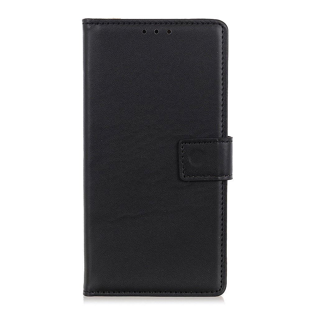 Alcatel 1S (2021) / 3L (2021) Læder Flip Cover m. Pung - Sort