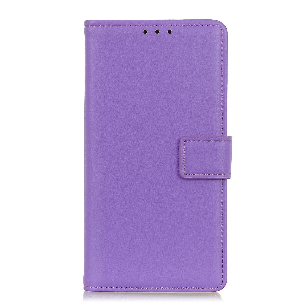 Alcatel 1S (2021) / 3L (2021) Læder Flip Cover m. Pung - Lilla