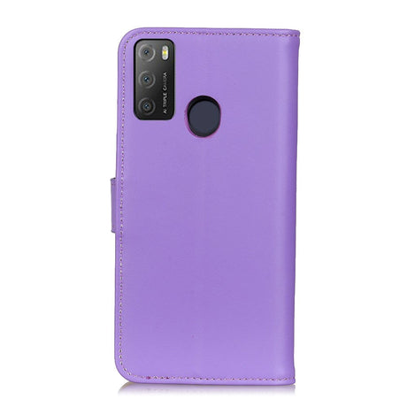 Alcatel 1S (2021) / 3L (2021) Læder Flip Cover m. Pung - Lilla