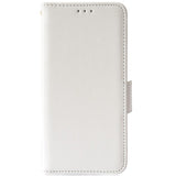 Alcatel 1S (2021) / 3L (2021) PU Litchi Læder Flip Cover m. Pung - Hvid