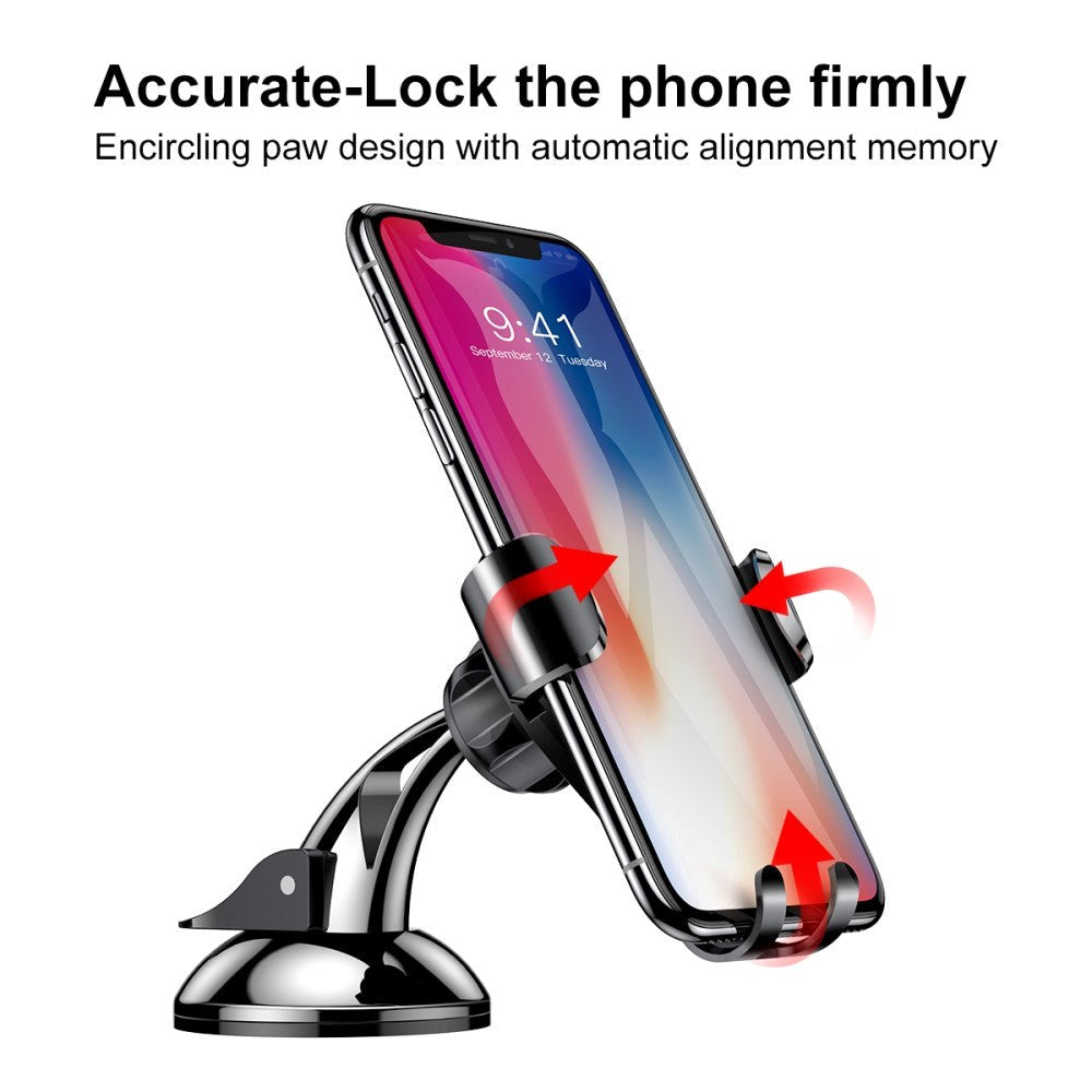 Baseus Suction Cup Gravity Car Mount - Mobilholder til bil