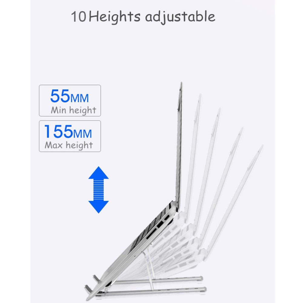 Bordholder & Stander Til Tablets / PC / Mac i Aluminium - Sølv