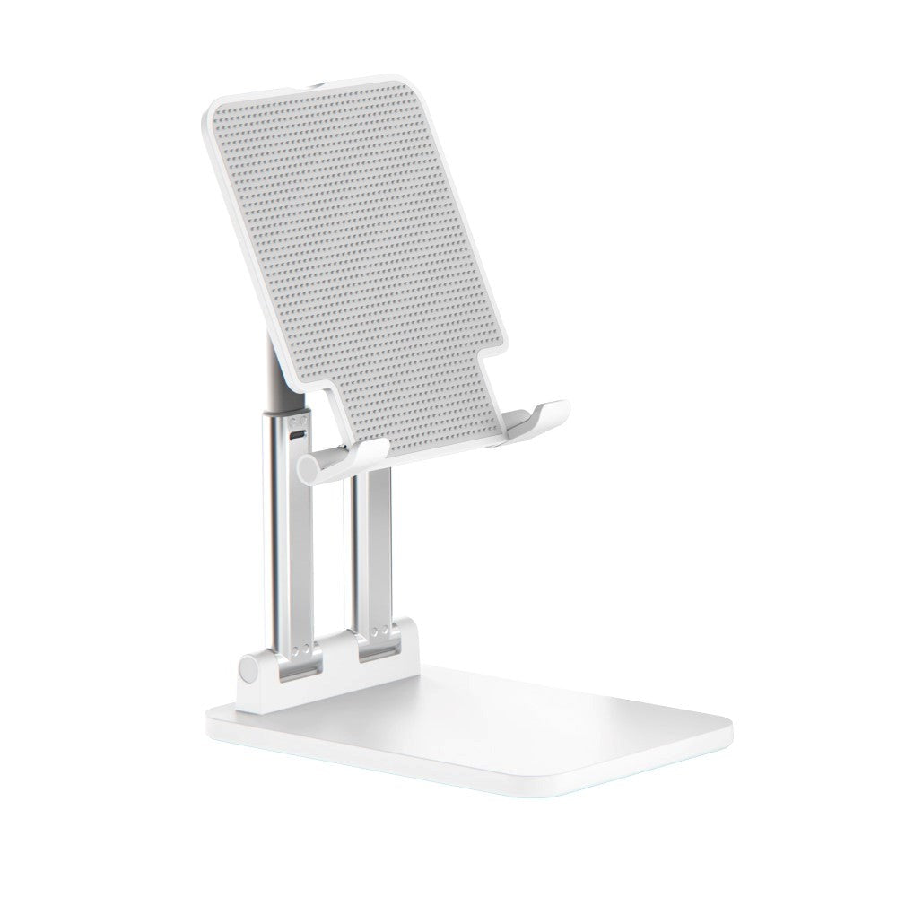 Universal Foldbar Bordholder Til Tablet - Højde Justering & Tilt - Hvid