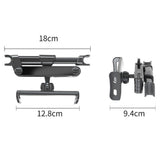 Backseat Car Mount Til Bilens Nakkestøtte - Max Mobil: 195mm x 100mm - Sort