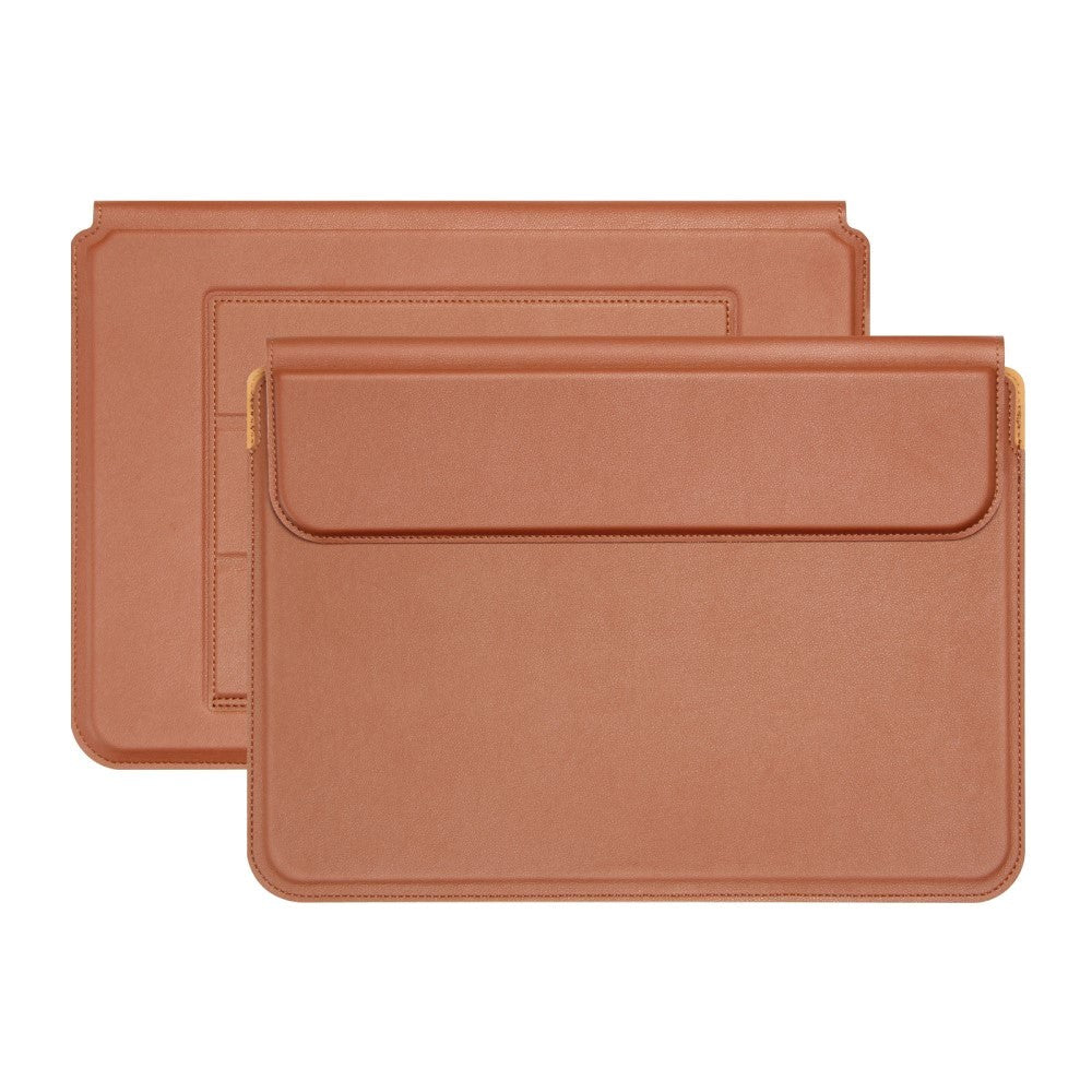 Tri-fold Læder MacBook Sleeve 15-16