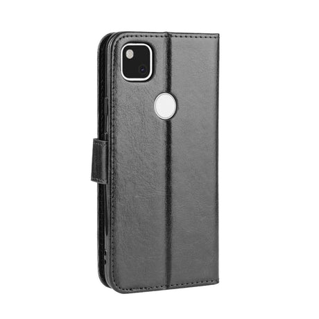 EIDERWOOD Google Pixel 4a Læder Flip Cover m. Pung & Strop - Sort