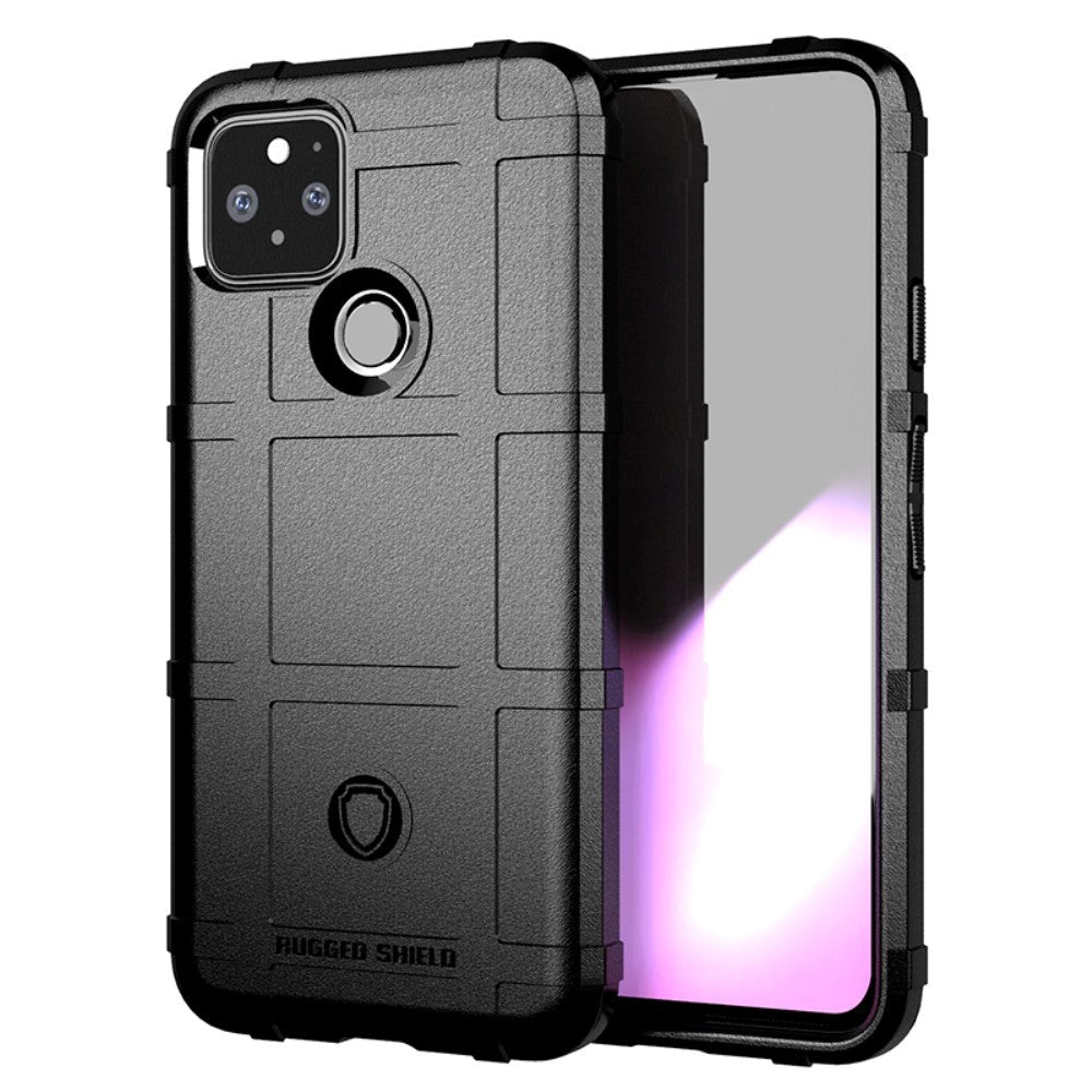 Google Pixel 5 Cover Rugged Shield Series - Sort