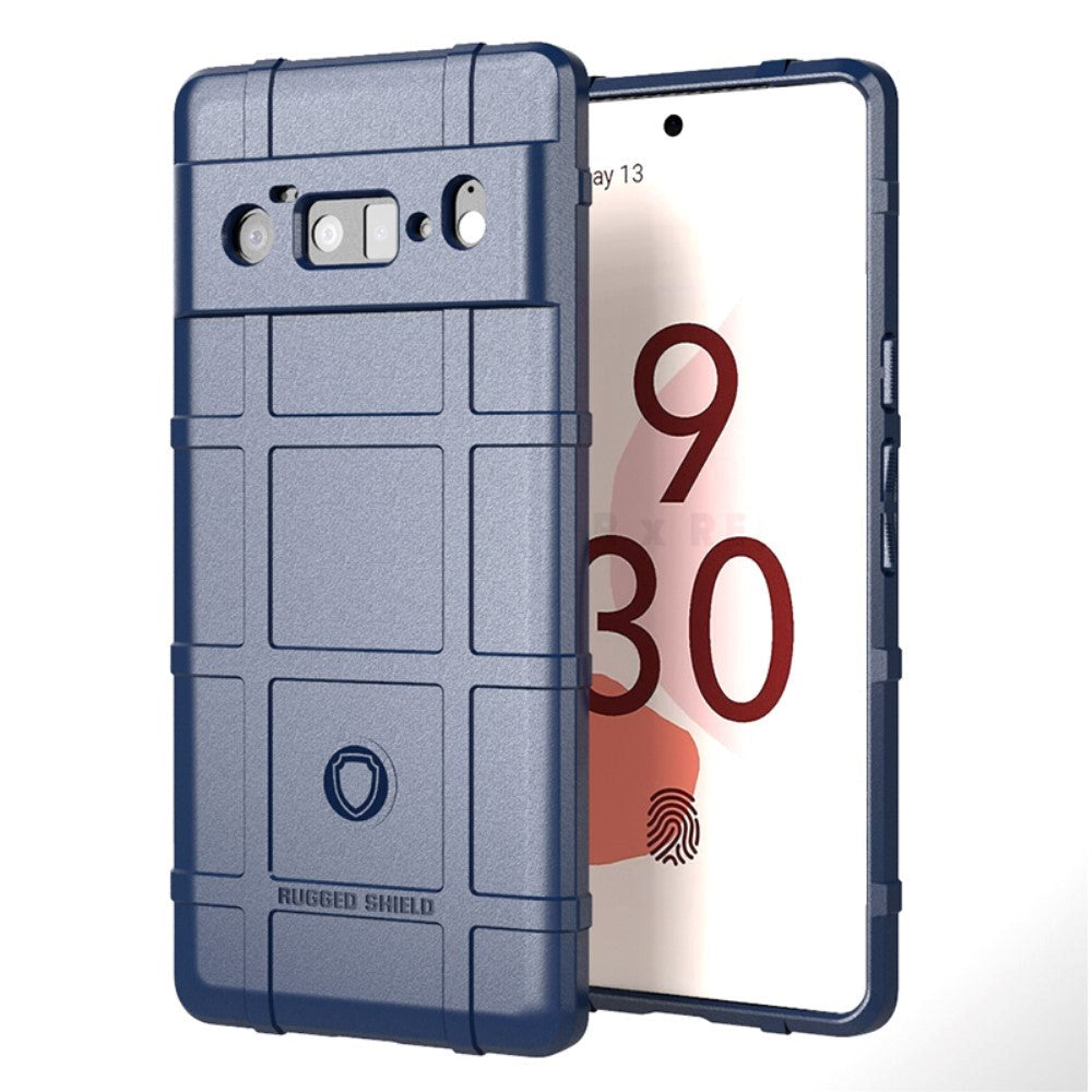 Google Pixel 6 Pro Rugged Shield Series Håndværker Bagside Cover - Blå