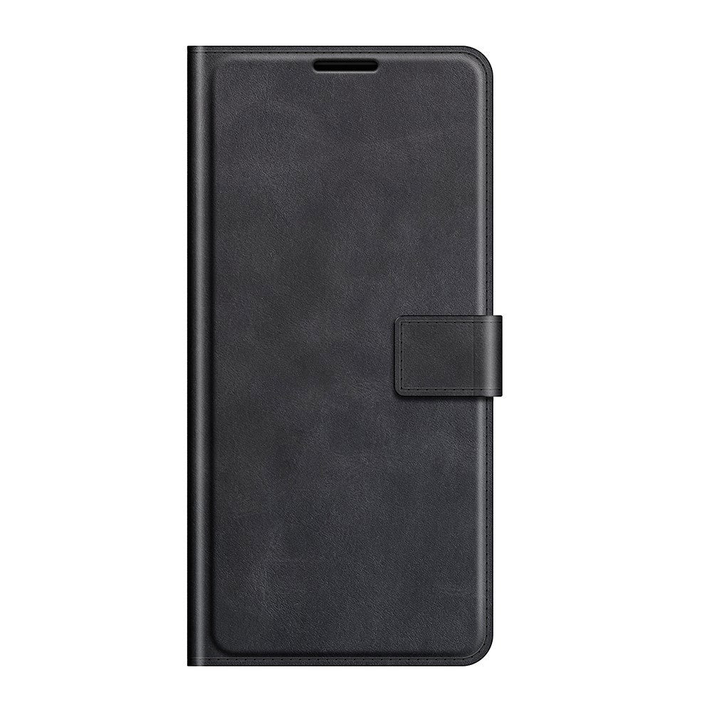 Google Pixel 6 Pro Læder Flip Cover m. Kortholder & Magnetisk Åbne/Lukke Funktion - Sort