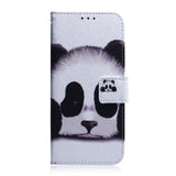 Google Pixel 6 Læder Flip Cover m. Pung & Print - Panda