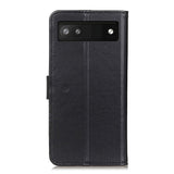 Google Pixel 6a Læder Flip Cover m. Pung & Kickstand - Sort