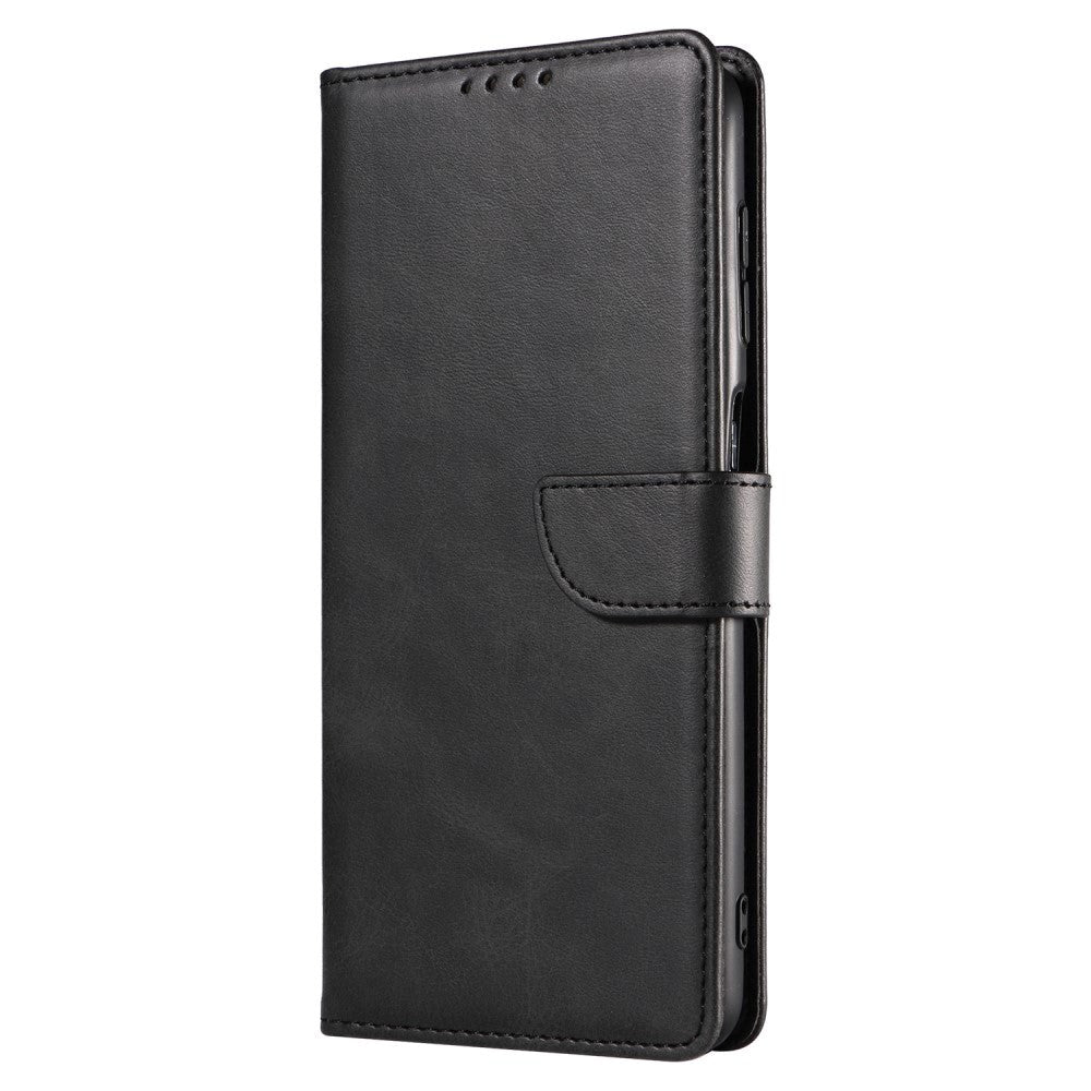 Google Pixel 6 Pro Kunstlæder Flip Cover m. Pung - Sort