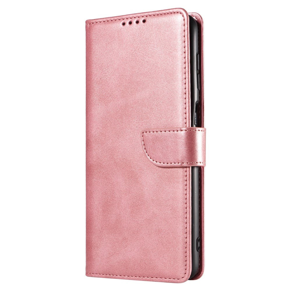 Google Pixel 6 Pro Kunstlæder Flip Cover m. Pung - Rose Gold