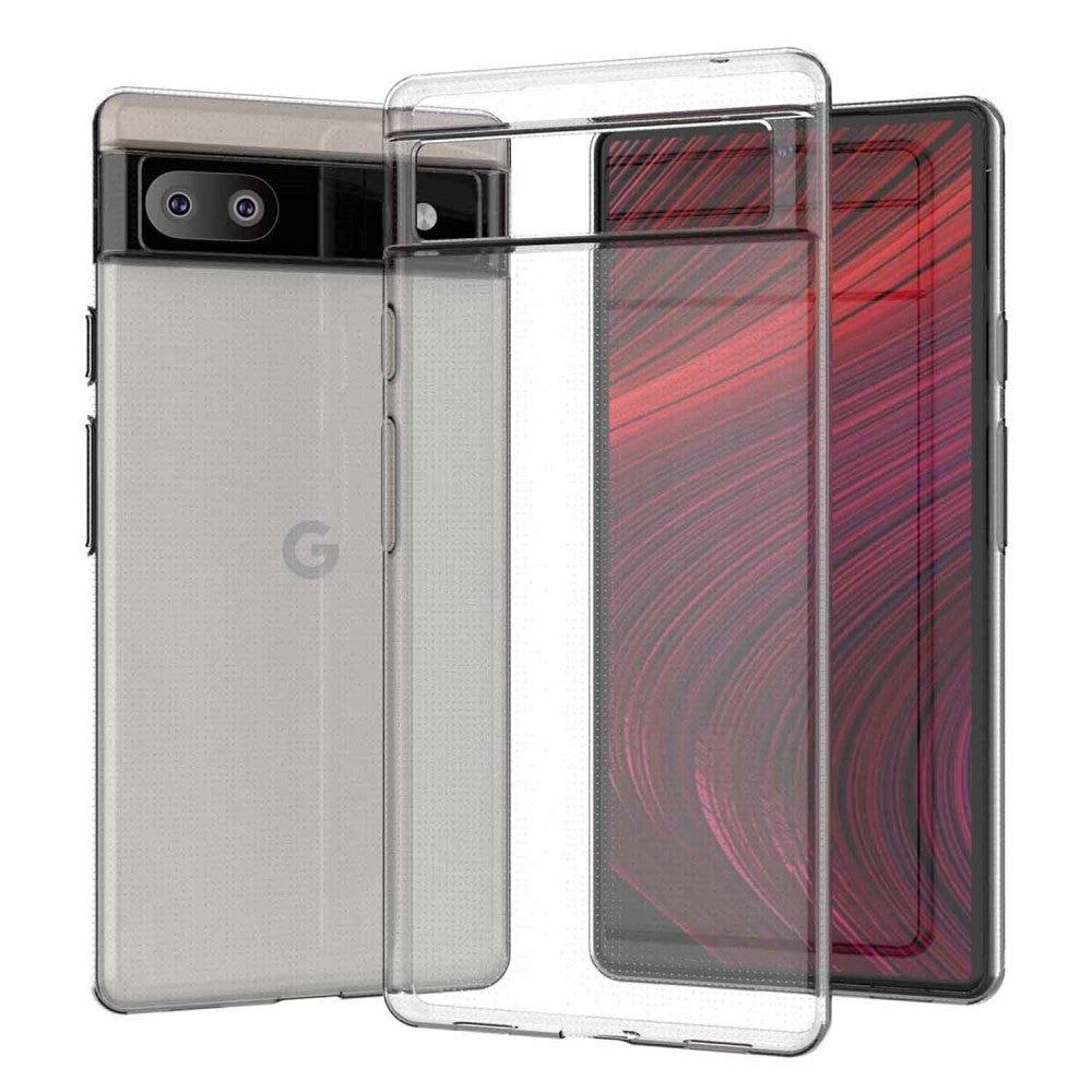 Google Pixel 6a Fleksibel Plastik Bagside Cover - Gennemsigtig