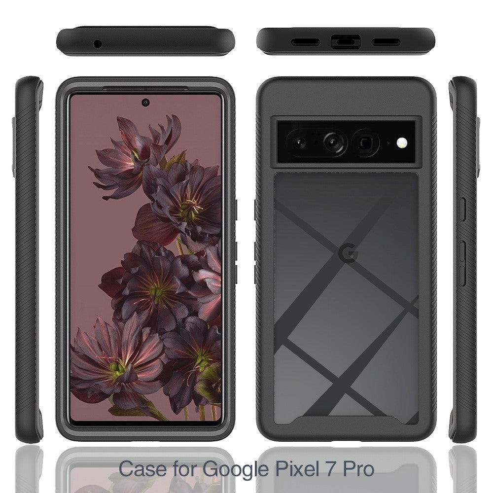 Google Pixel 7 Pro Cover Acrylic Combo - Gennemsigtig / Sort