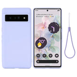 Google Pixel 7 Pro Liquid Silikone Cover m. Strop - Lilla