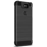 Asus Zenfone 6 (ZS630KL) IMAK Carbon Fiber Plastik Cover Sort