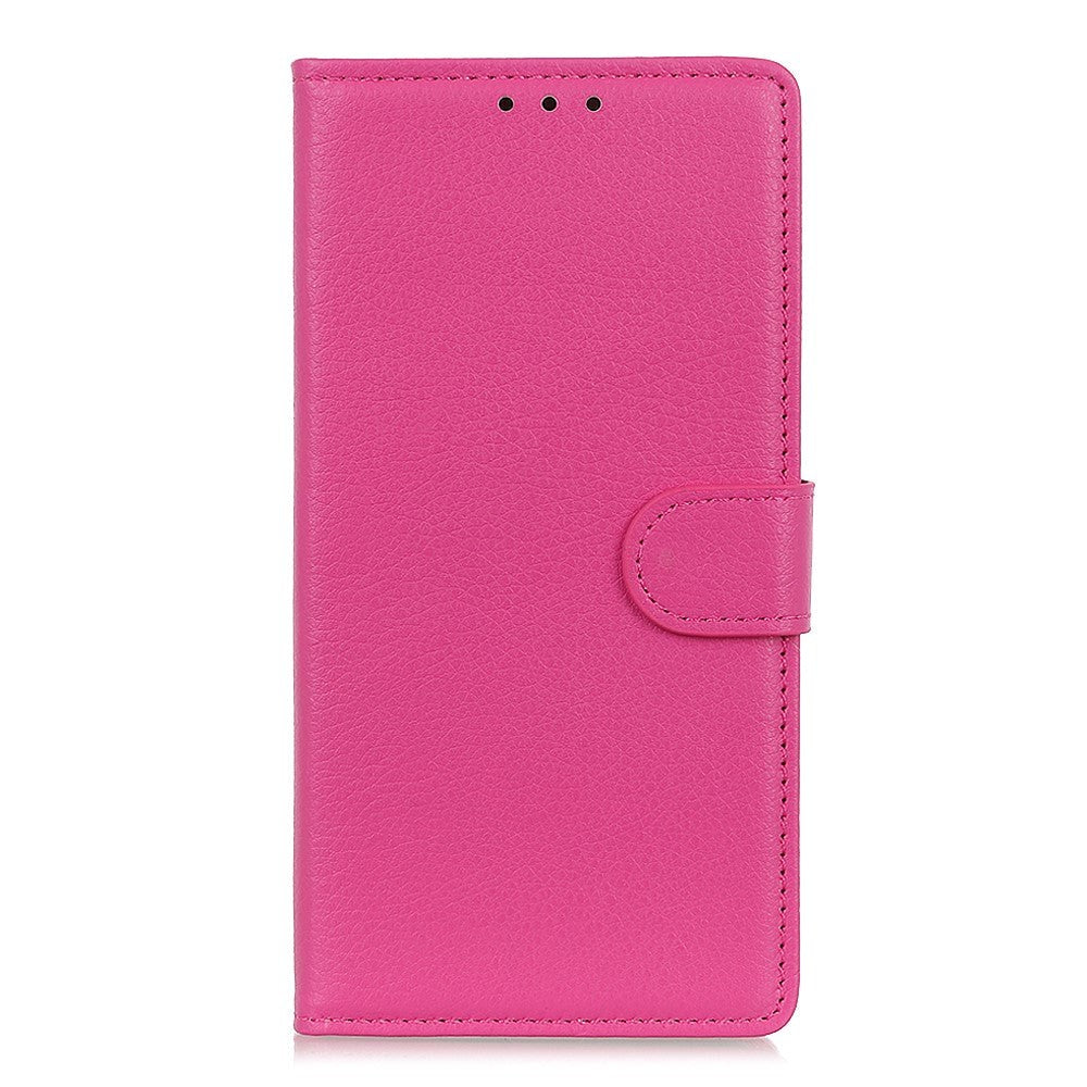 Asus ROG Phone 3 (ZS661KS) Litchi Læder Cover m. Pung Pink