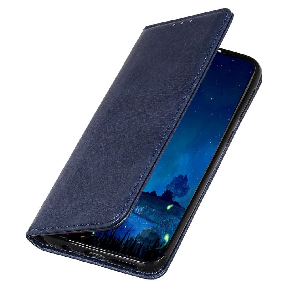 Asus ROG Phone 5 Læder Flip Cover m. Pung - Blå